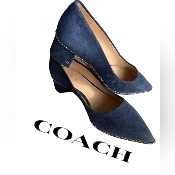 Coach | Shoes | Coach Blue Willa Pumps | Poshmark